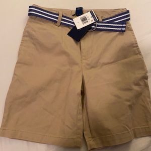 Boys khaki chino shorts